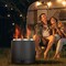 Black Wood Burning Fire Pit Double Layer SUS430 Stainless Steel Carbon Steel Smokeless Outdoor Fireplace